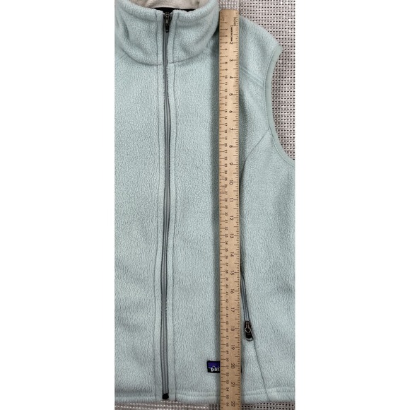 Patagonia Synchilla Fleece Vest Light Blue Full Zip Vintage Women's XS - Picture 3 of 7